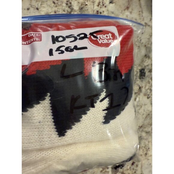 VTG Yarnworks Petite S Red White Lightning Bolt Sweater Dress Lambswool read y2k - Picture 9 of 12